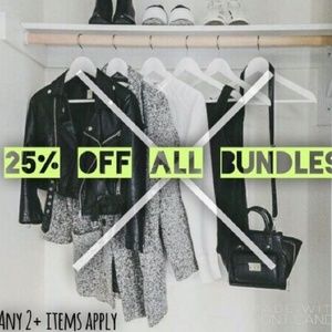 25% off bundles of 2+ items! Need to clean house!